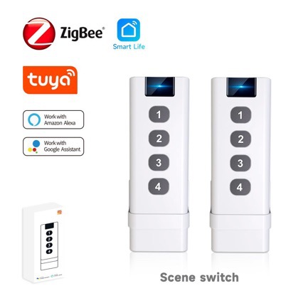 Tuya 4 Channel - 투야 스마트 홈 지그비 리모컨 4채널