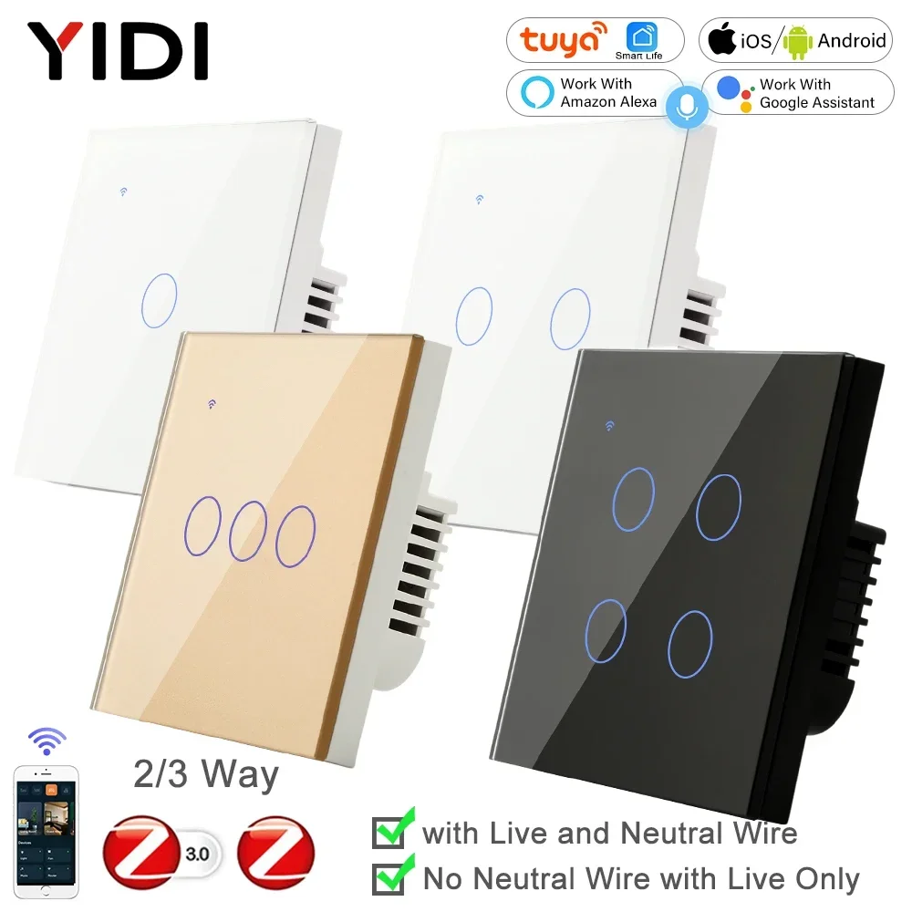 Tuya 4 Channel - ZigBee 1 2 3 4 중립