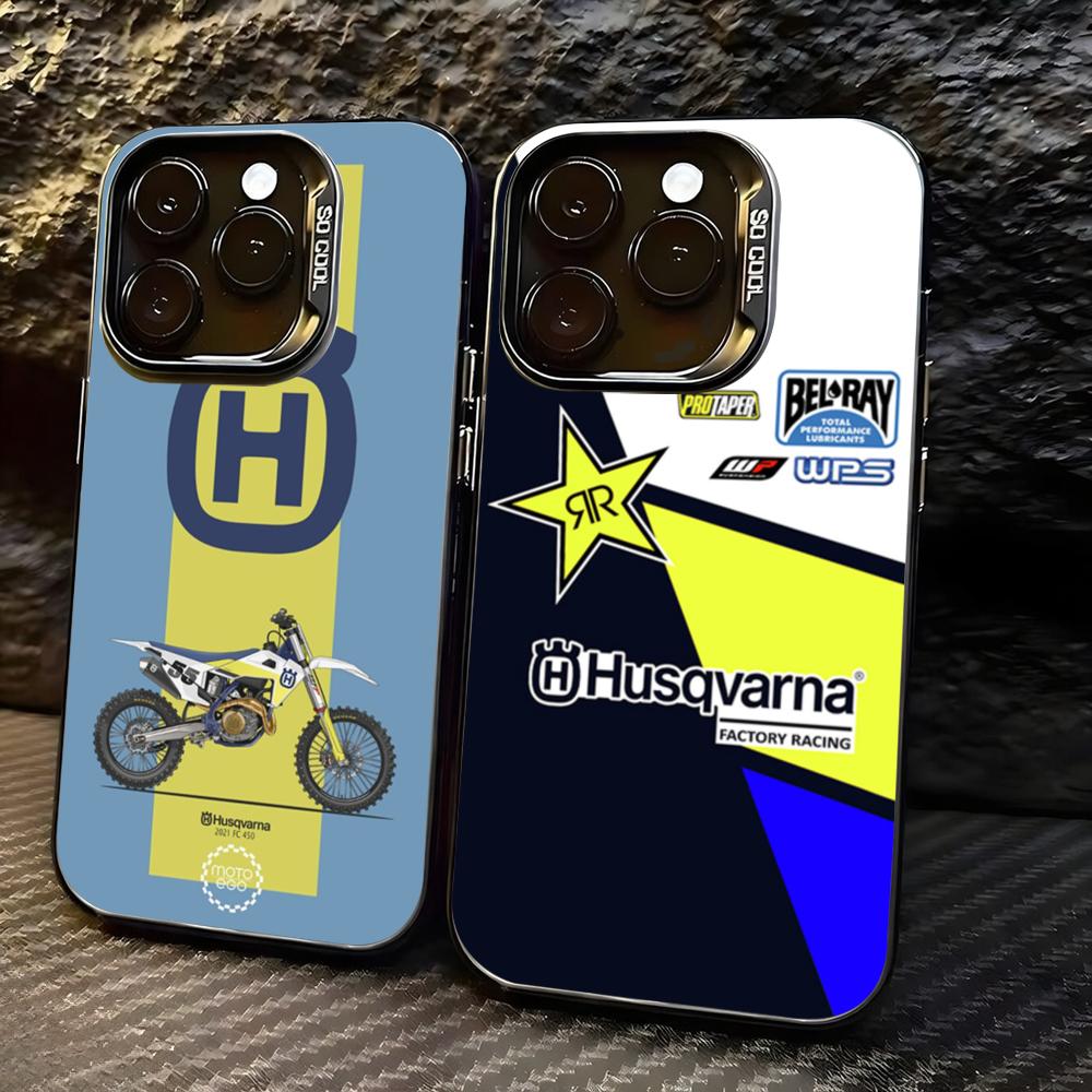 Shelly - 오토바이 H-Husqvarnaes-S 폰 케이스, lMDColor 실버