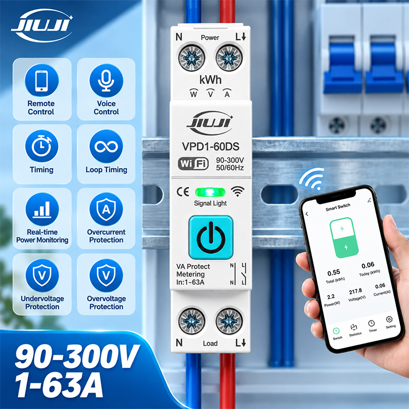 Smart Relay Tuya - 스마트 WiFi DIN 레일 스위치 1P