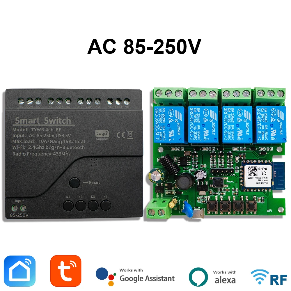 Sonoff Mini R4 - Tuya AC 85-250V 4 채널 Wifi