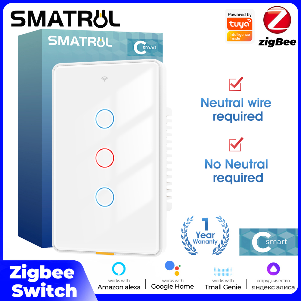 Smart Relay Tuya - 투야 지그비 스마트 라이트 터치 스위치