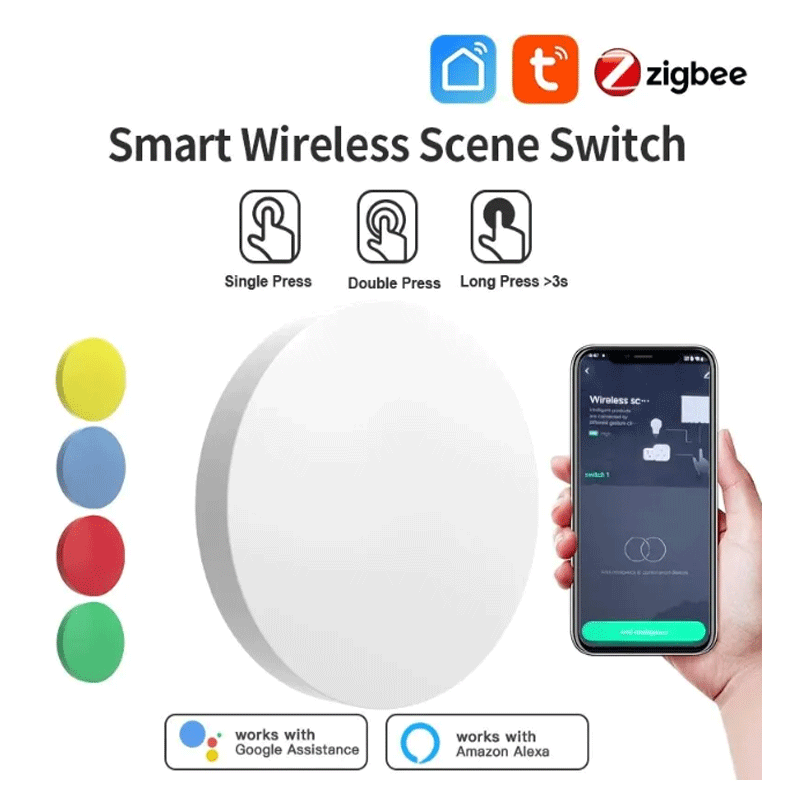 Tuya ZigBee 스마트 무선 버튼 장면 스위치 G - Home Assistant Tuya 리뷰 및 가격