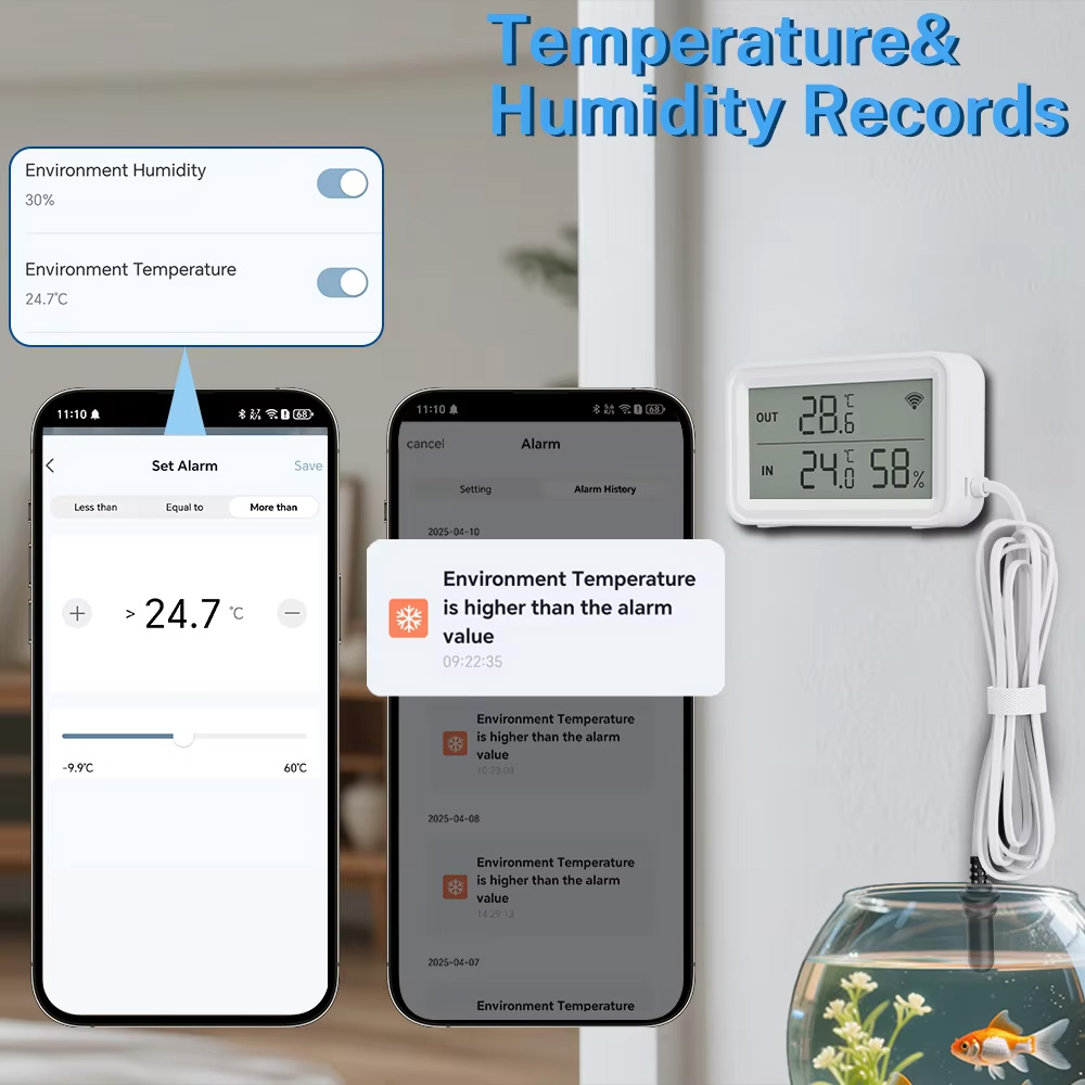 외부 방수 프로브 온도 습도 센서 Tuya WiFi L - Tuya Smart 리뷰 및 가격