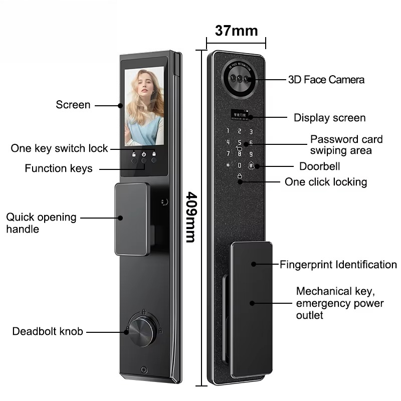 Tuya WiFi 스마트 도어 잠금 장치, 가정용 생체 - Tuya Smart 리뷰 및 가격