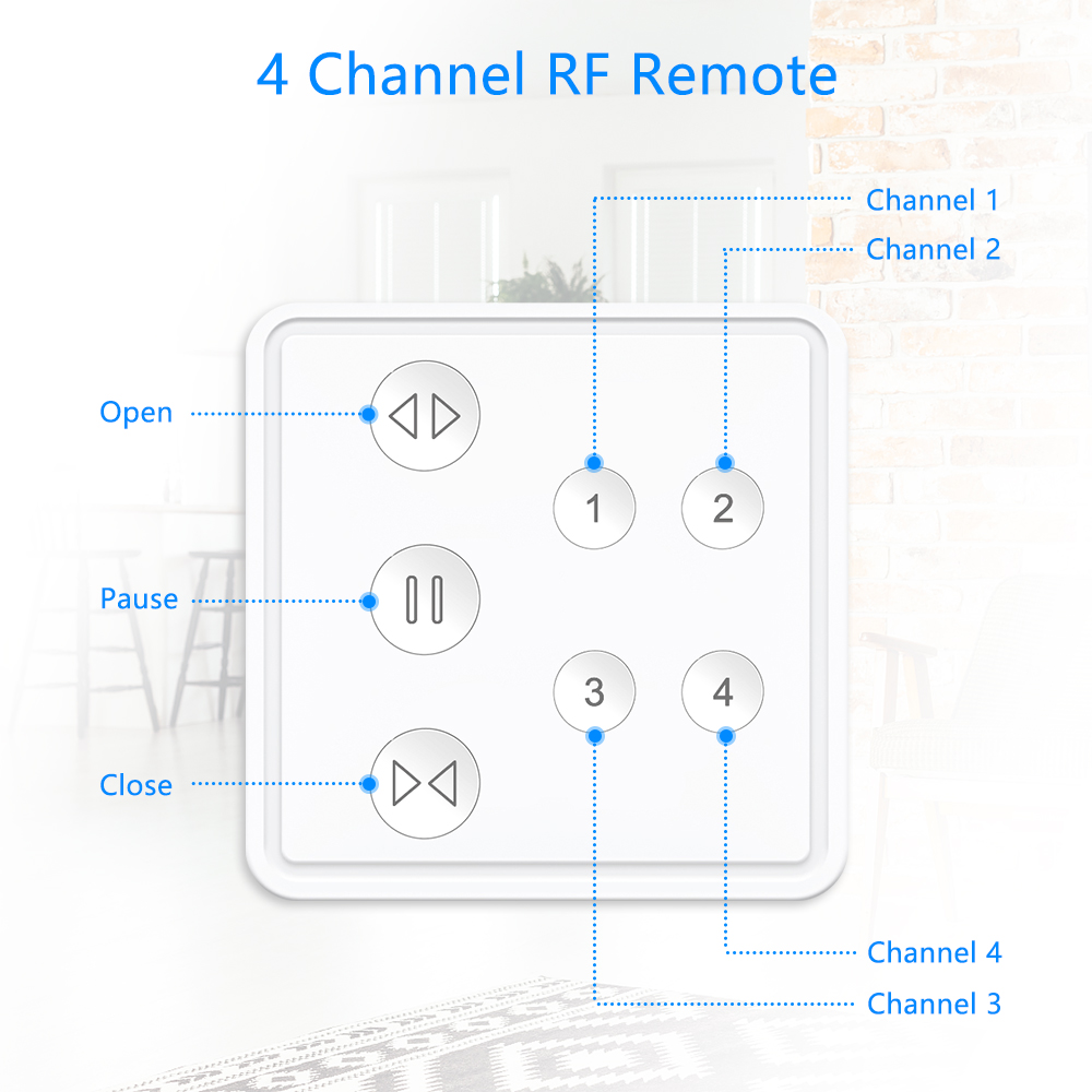 Tuya 스마트 라이프 RF WIFI 커튼 스위치(원격 - Tuya 4 Channel 리뷰 및 가격