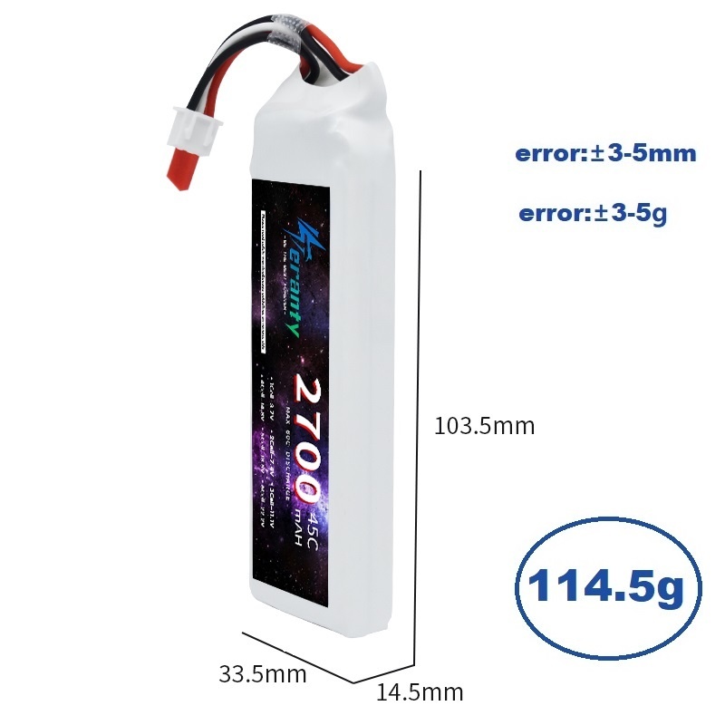 1/3PCS 2S 7.4V Lipo 배터리 2700mA - Shelly Plug 리뷰 및 가격