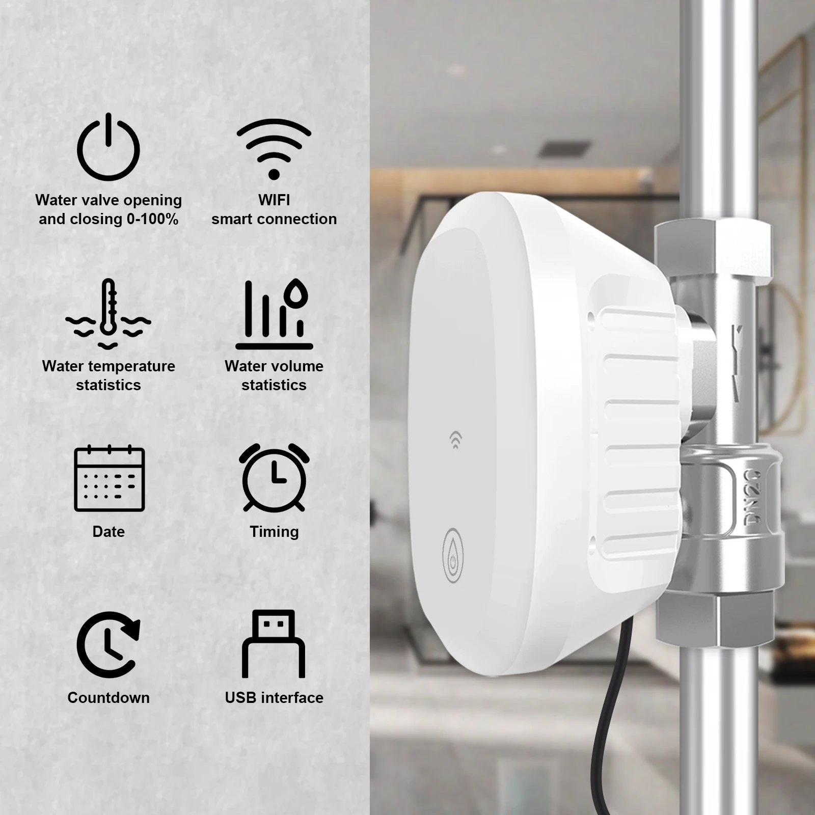 물 밸브 WiFi 스마트 제어 수류량 측정기 자동 관수 - Home Assistant Tuya 리뷰 및 가격