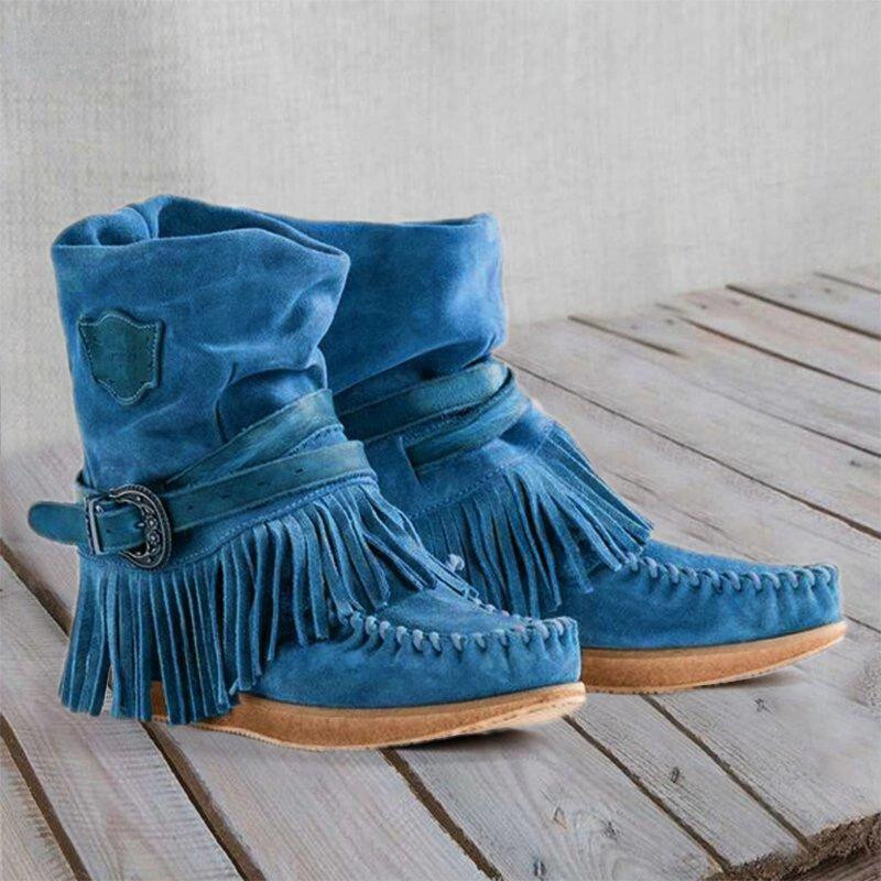 레트로 술 여성 부츠 사이드 지퍼 블랙 2025 겨울  - Tasmota 리뷰 및 가격