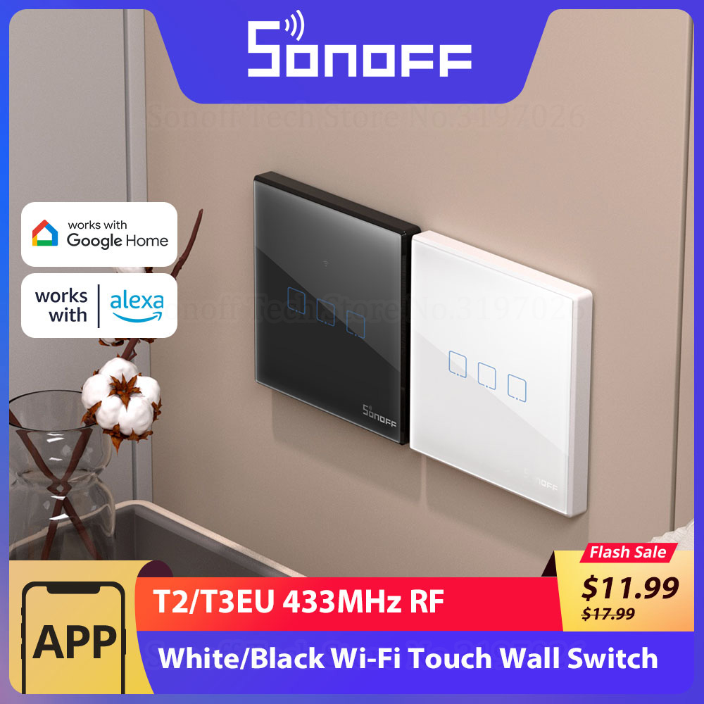 SONOFF RF 와이파이 터치 월 스위치, 스마트 장 - Sonoff Basic 리뷰 및 가격