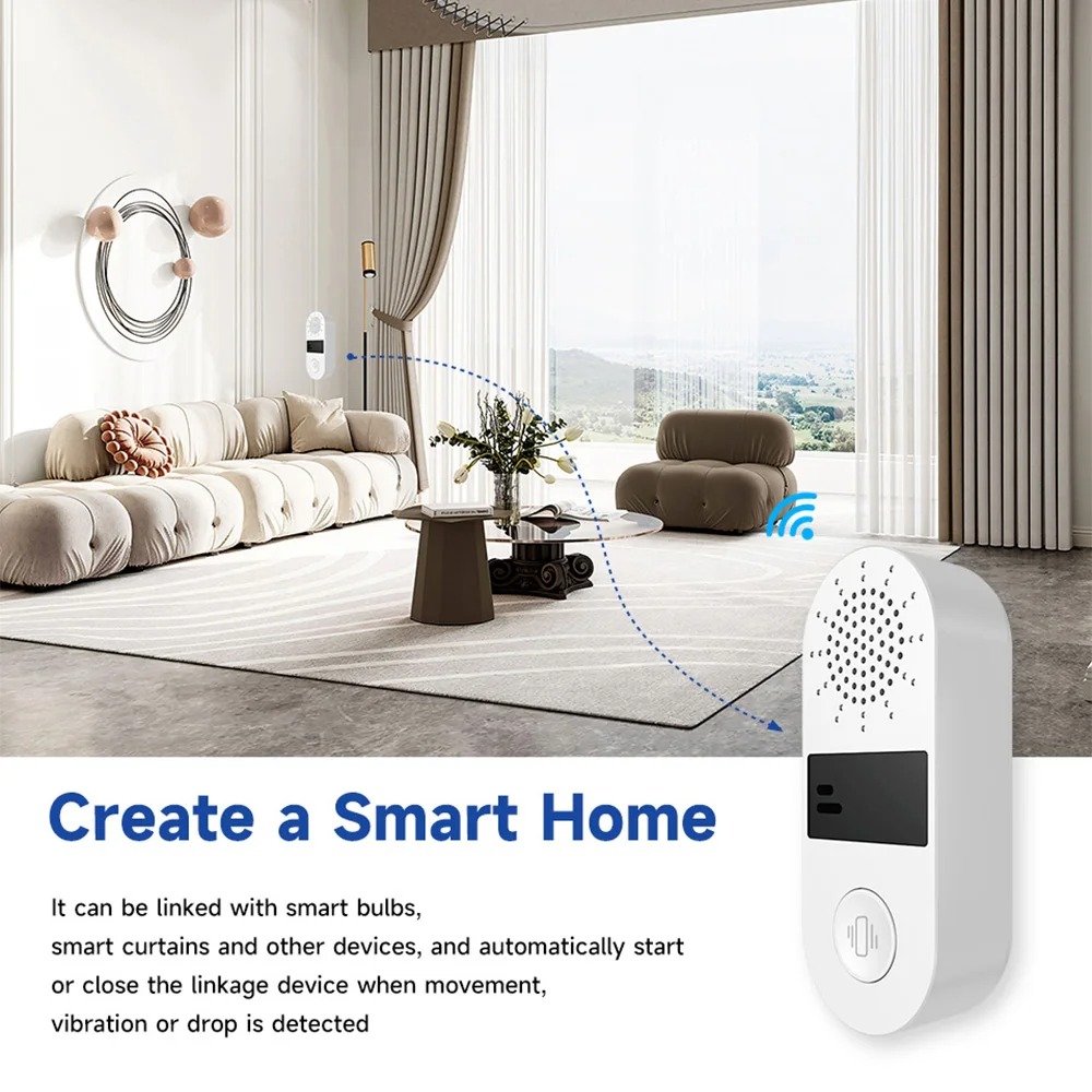 Tuya WiFi 진동 센서 - 130DB 사운드 및  - Home Assistant Tuya 리뷰 및 가격