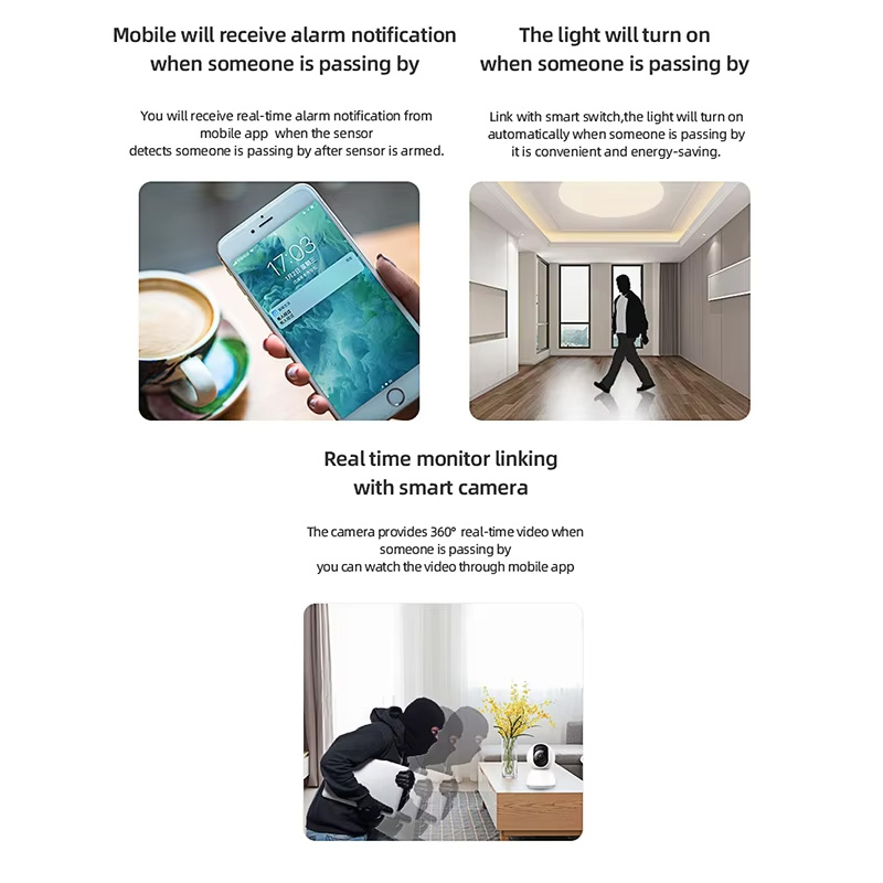 스마트 PIR 모션 센서 WiFi 지그비 인체 감지 센 - Home Assistant Tuya 리뷰 및 가격