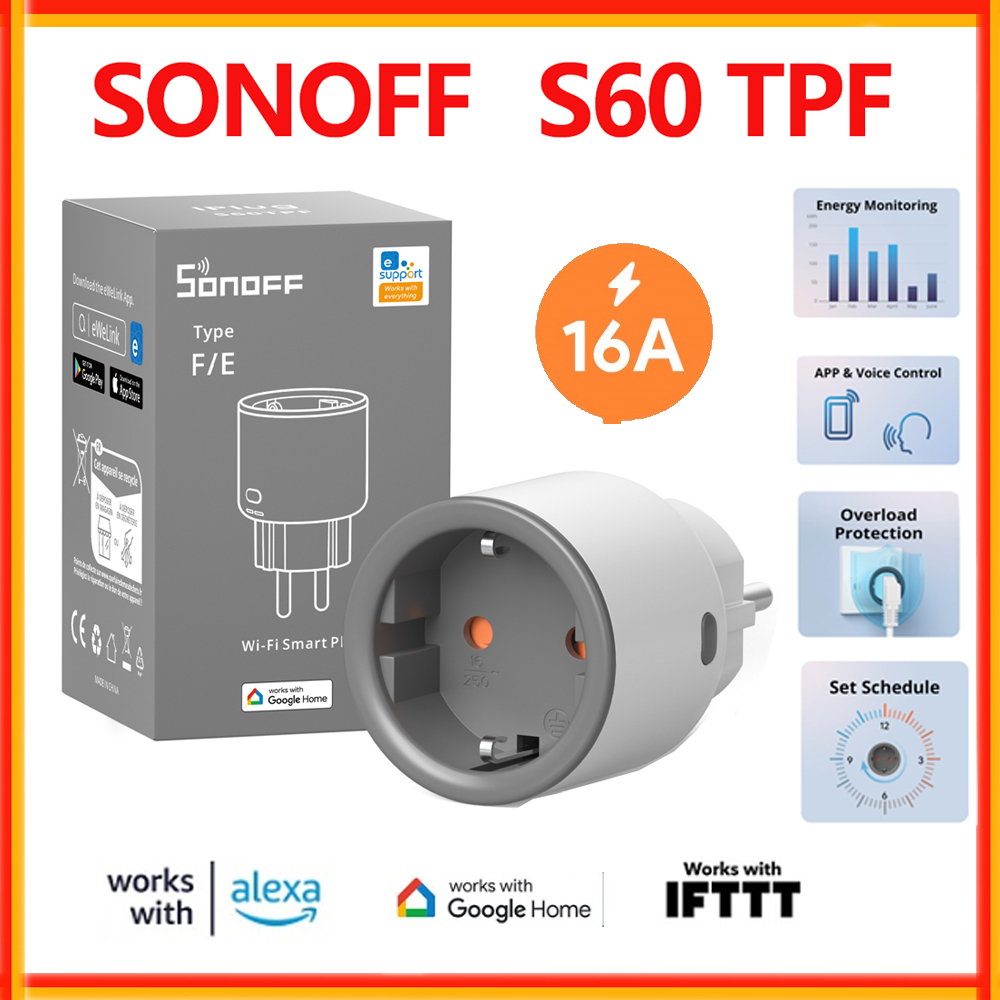 SONOFF S60 TPF EU 와이파이 스마트 플러그 - Sonoff Basic 리뷰 및 가격
