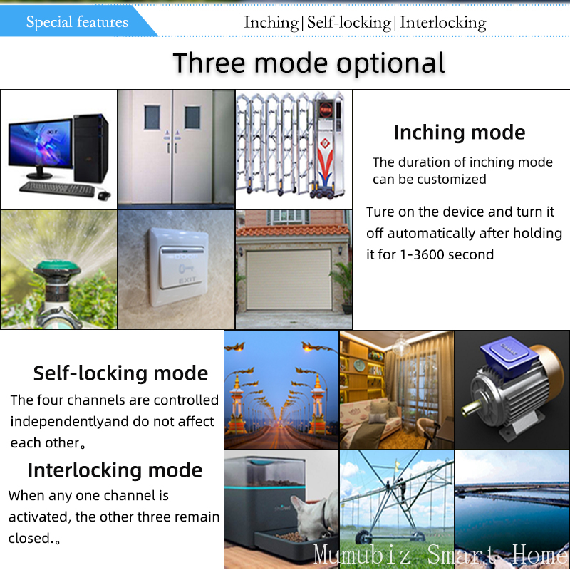 Tuya 스마트 4G LTE 스위치 RF433 MHz  - Tuya 4 Channel 리뷰 및 가격