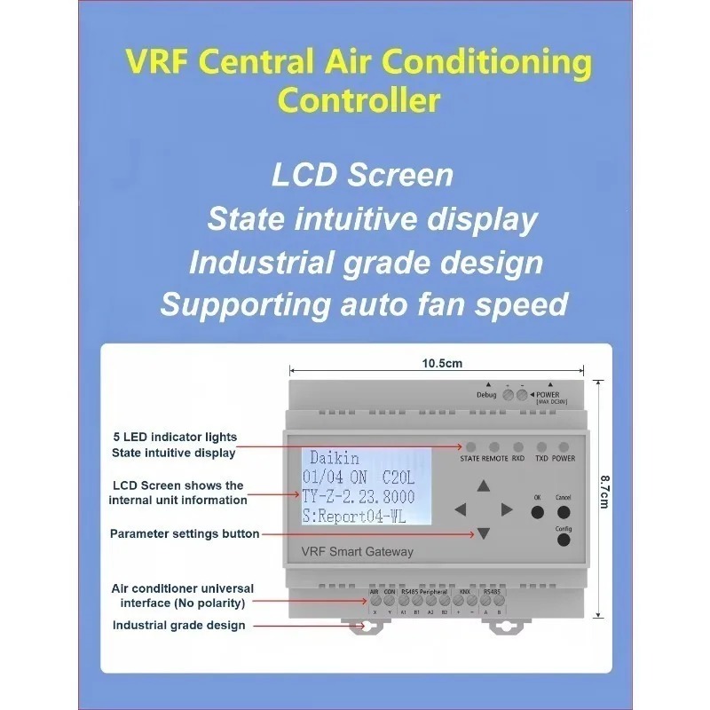 스마트 VRF (투야 지그비) 중앙 에어컨 컨트롤러 ( - Tuya Smart 리뷰 및 가격