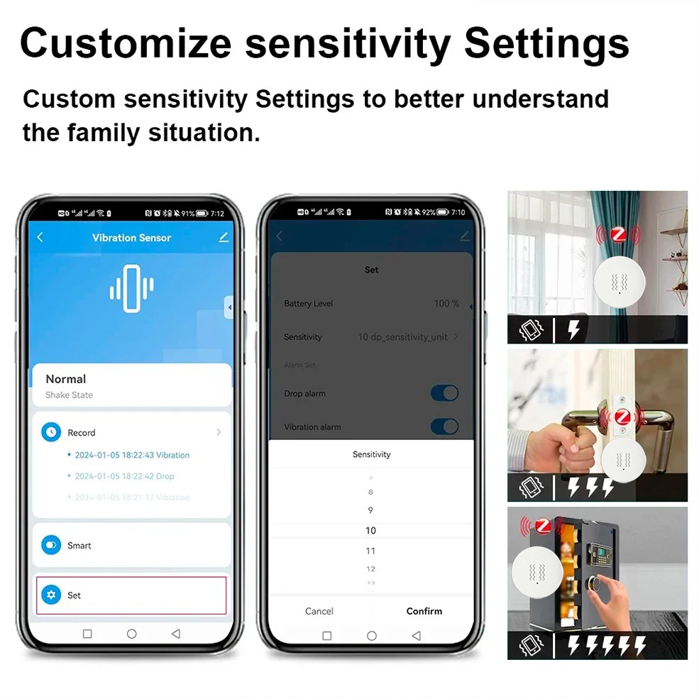 Tuya ZigBee 스마트 진동 및 기울기 센서 홈  - Home Assistant Tuya 리뷰 및 가격