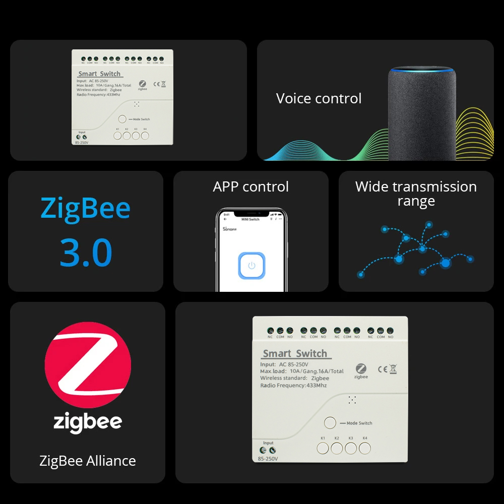 ZigBee-릴레이 모듈 원격 제어, 1CH, 2CH, - Tuya 4 Channel 리뷰 및 가격