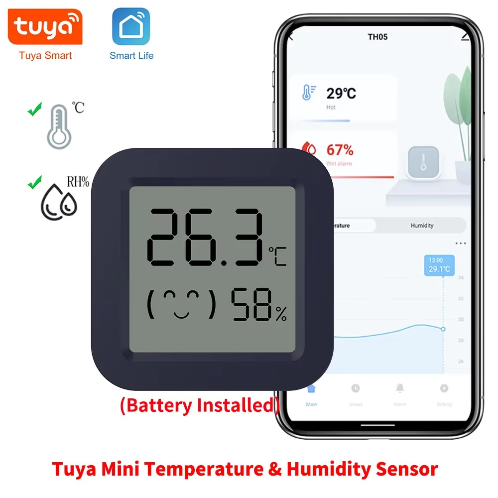 미니 스마트 온도계 습도계 온도 습도 센서 APP 원격 - Tuya Smart 리뷰 및 가격