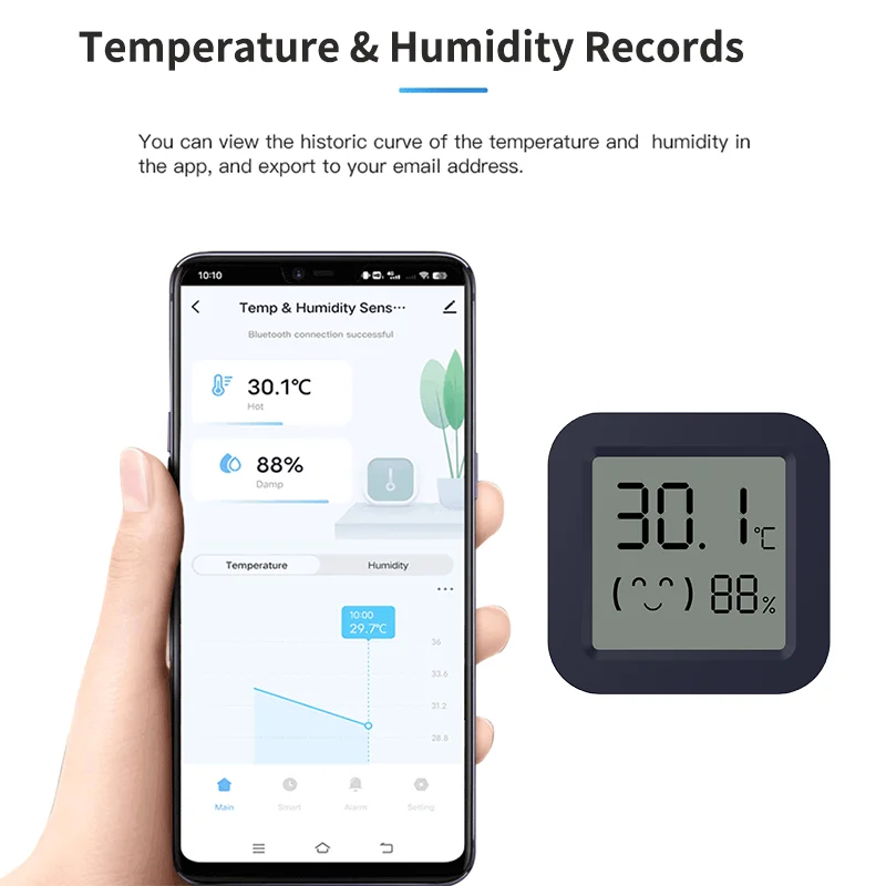 미니 스마트 온도계 습도계 온도 습도 센서 APP 원격 - Tuya Smart 리뷰 및 가격