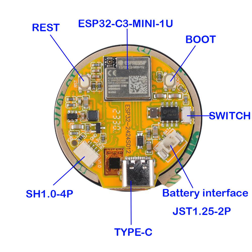1.28인치 ESP32 디스플레이 ESP32-C3 Wi - Smart Home Module Iot 리뷰 및 가격