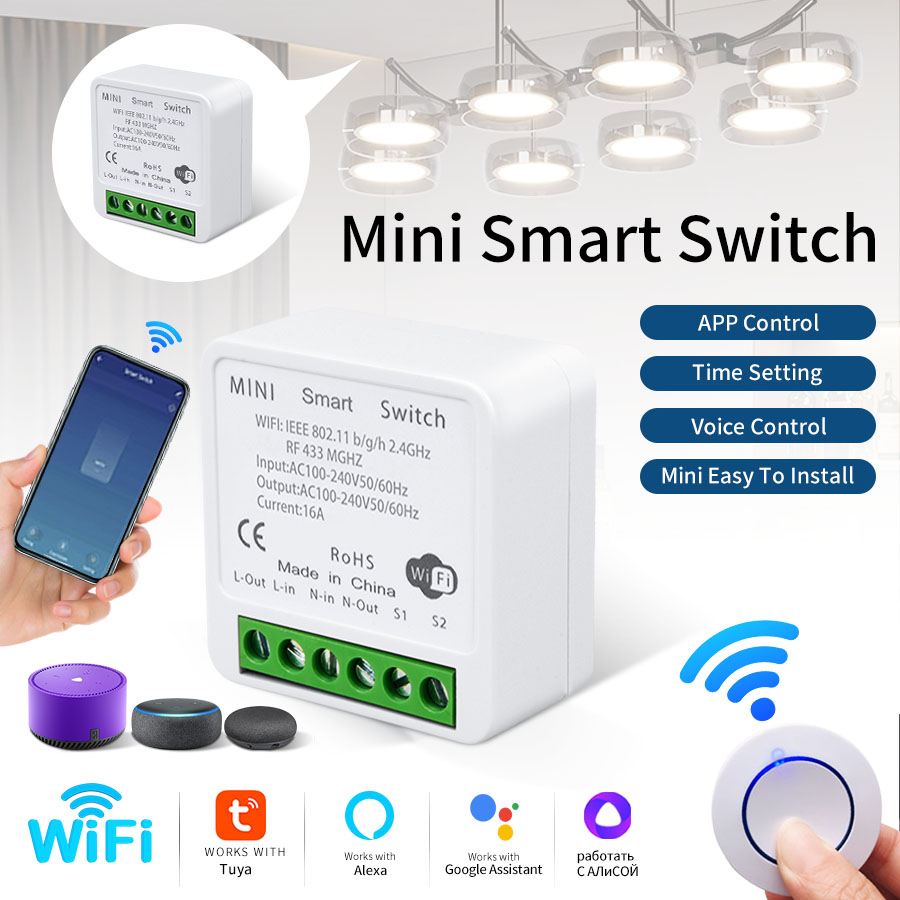RF433Mhz 16A/20A Tuya WiFi 스마트 - Smart Relay Tuya 리뷰 및 가격